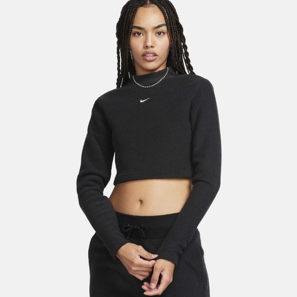 Nike Sportswear Phoenix Plush Crop Sweater FN3619-010 XL Tall - Picture 1 of 9